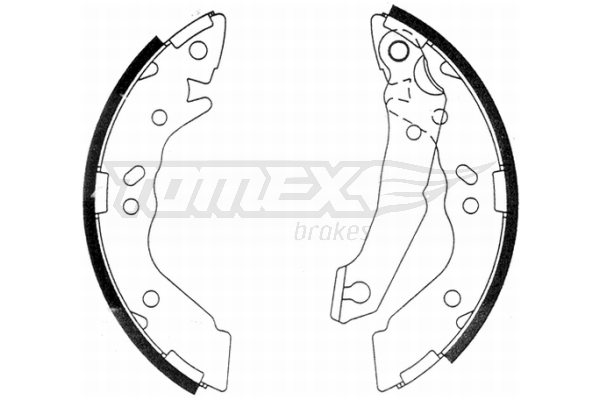 Sada brzdových čelistí TOMEX Brakes